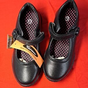 Jabasic Black Dress Shoes with Classic Mary Jane Style School Uniform